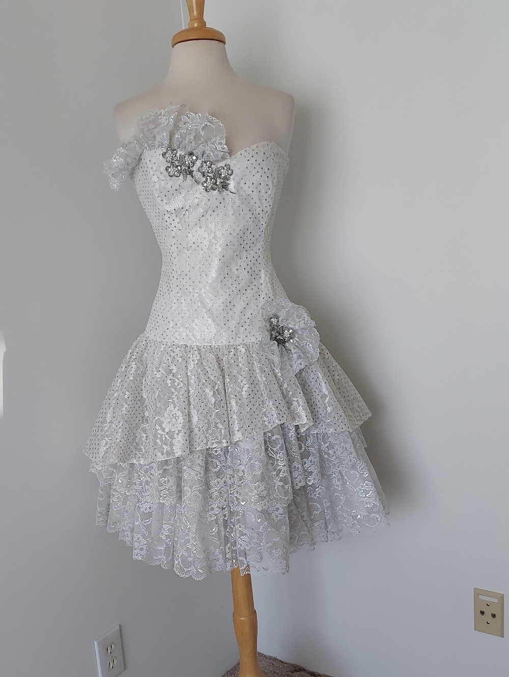 Vintage 1980's Loralie Prom Dress